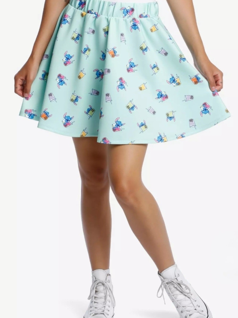 Her Universe Sold Out Disney Stitch Boba Mint Green Skater Skirt Pockets XL